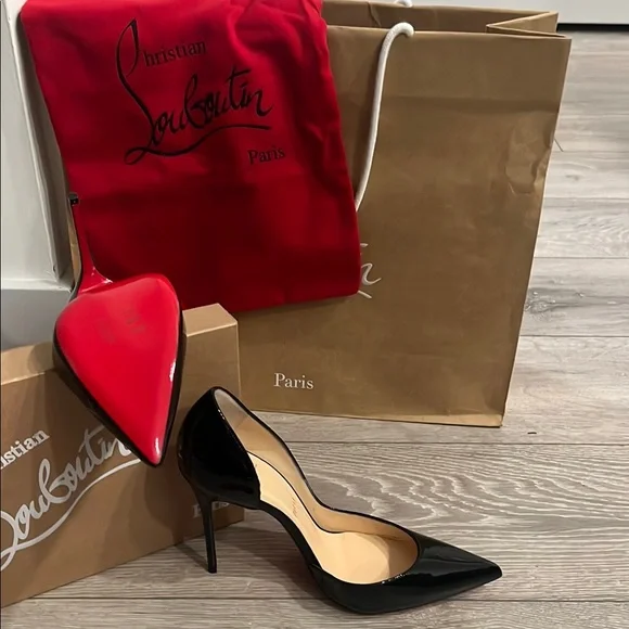 Christian Louboutin Black Patent Leather Heels - Picture 5 of 7